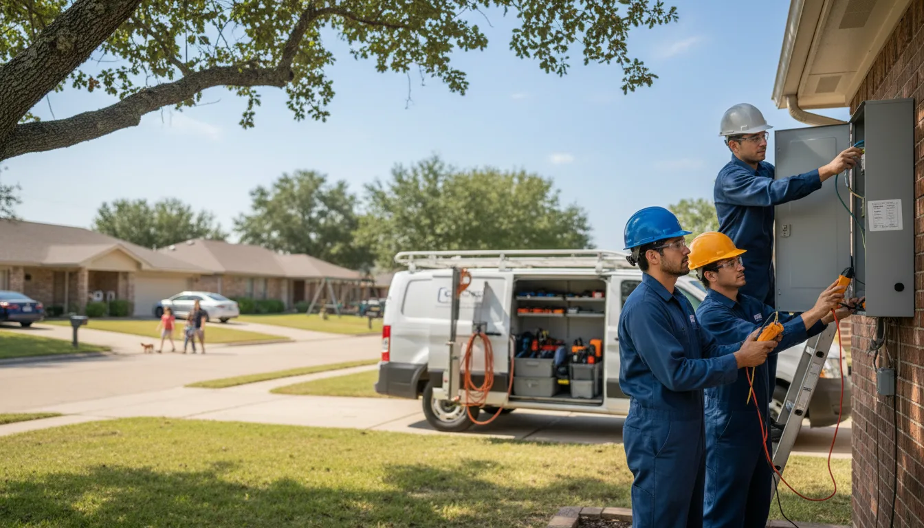 Certified electrician providing emergency electrical services in Highland, WI